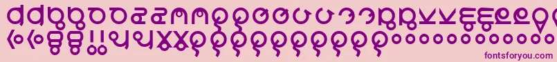 Roswreck Font – Purple Fonts on Pink Background
