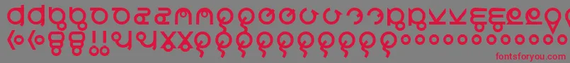 Roswreck Font – Red Fonts on Gray Background
