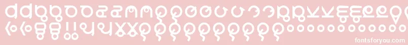 Roswreck Font – White Fonts on Pink Background