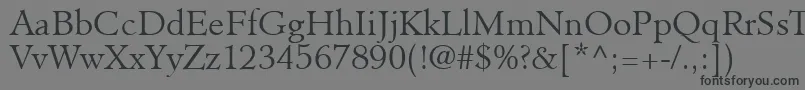 ClericLightSsiLight Font – Black Fonts on Gray Background