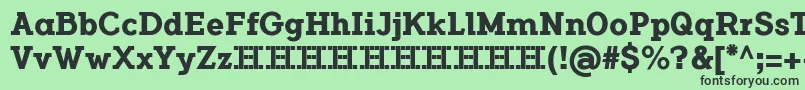 FlamanteCairoBold Font – Black Fonts on Green Background
