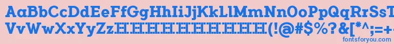 FlamanteCairoBold Font – Blue Fonts on Pink Background