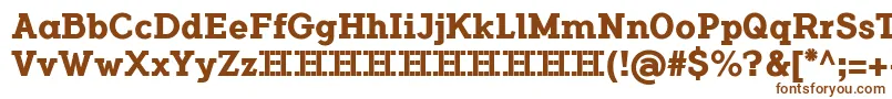 FlamanteCairoBold Font – Brown Fonts on White Background