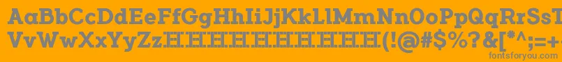 FlamanteCairoBold Font – Gray Fonts on Orange Background