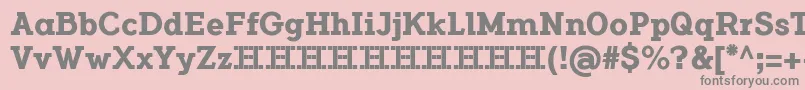 FlamanteCairoBold Font – Gray Fonts on Pink Background