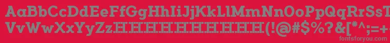 FlamanteCairoBold Font – Gray Fonts on Red Background