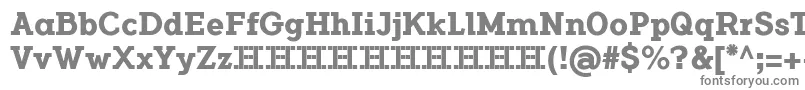 FlamanteCairoBold-fontti – harmaat kirjasimet valkoisella taustalla