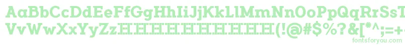 FlamanteCairoBold Font – Green Fonts on White Background