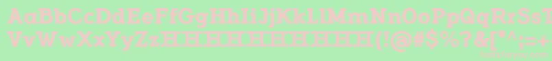 FlamanteCairoBold Font – Pink Fonts on Green Background
