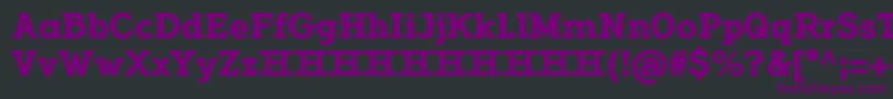 FlamanteCairoBold Font – Purple Fonts on Black Background