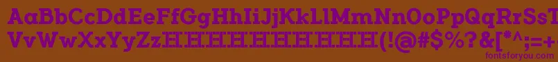 FlamanteCairoBold Font – Purple Fonts on Brown Background
