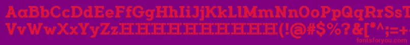 FlamanteCairoBold Font – Red Fonts on Purple Background