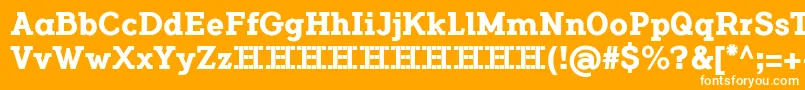 FlamanteCairoBold Font – White Fonts on Orange Background