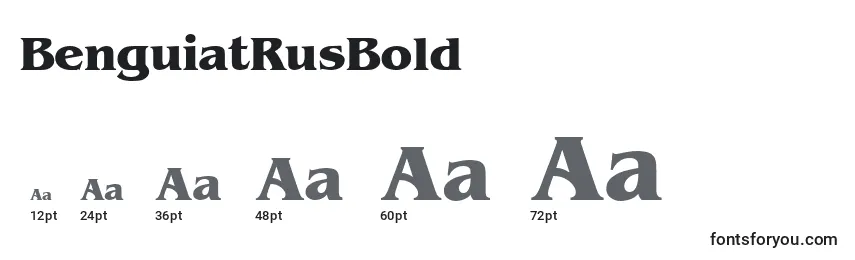 BenguiatRusBold Font Sizes