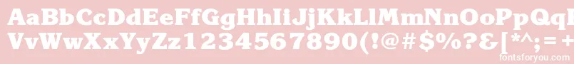 KorinnablackcBold Font – White Fonts on Pink Background