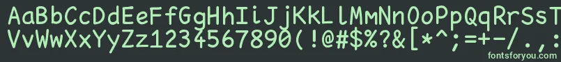 Шрифт Pointfree – зелёные шрифты на чёрном фоне