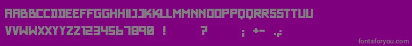 WadimGiant-Schriftart – Graue Schriften auf violettem Hintergrund