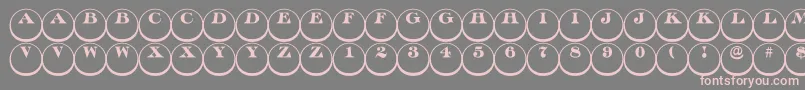 ADiscoserifdn3D Font – Pink Fonts on Gray Background