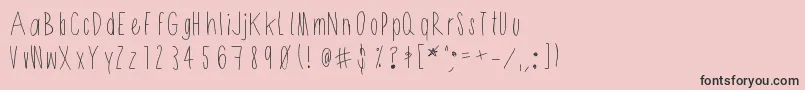 Shithead Font – Black Fonts on Pink Background