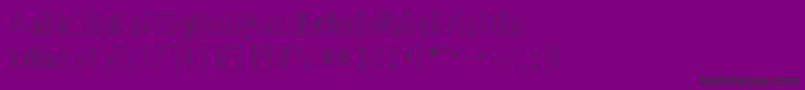 Fonte Shithead – fontes pretas em um fundo violeta