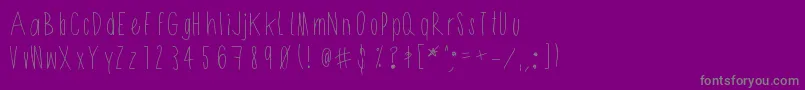 Shithead Font – Gray Fonts on Purple Background