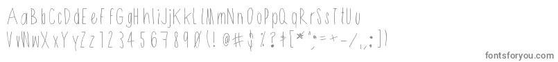 Shithead-Schriftart – Graue Schriften auf weißem Hintergrund