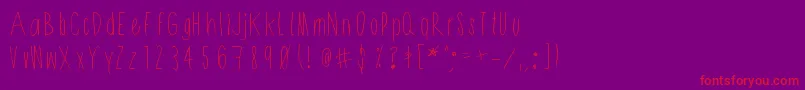 Shithead Font – Red Fonts on Purple Background