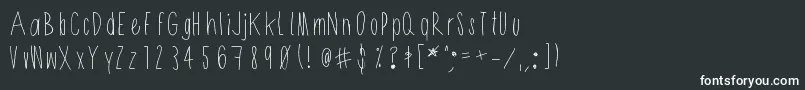 Shithead-fontti – valkoiset fontit mustalla taustalla