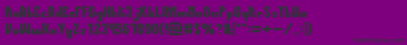 TheQuickBold Font – Black Fonts on Purple Background