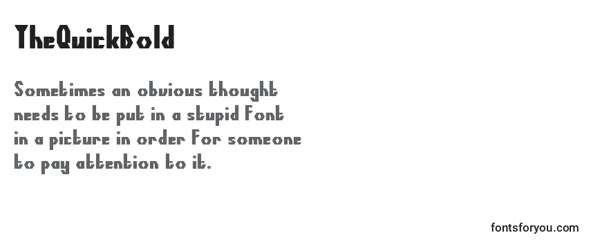 TheQuickBold Font