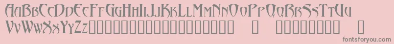Abaddon Font – Gray Fonts on Pink Background
