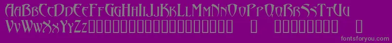 Abaddon Font – Gray Fonts on Purple Background