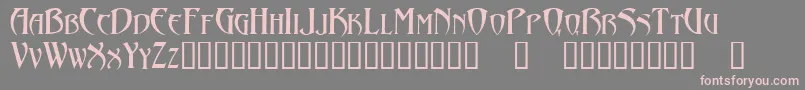 Abaddon-Schriftart – Rosa Schriften auf grauem Hintergrund