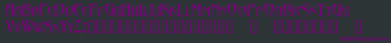 Abaddon Font – Purple Fonts on Black Background