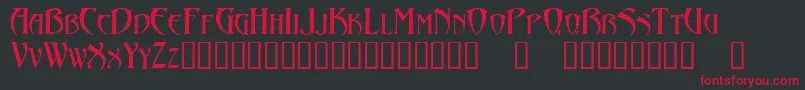 Abaddon Font – Red Fonts on Black Background