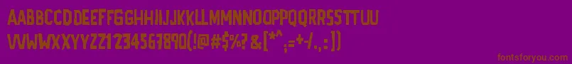 AdPolaquita Font – Brown Fonts on Purple Background