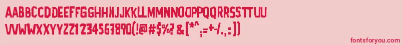 AdPolaquita Font – Red Fonts on Pink Background