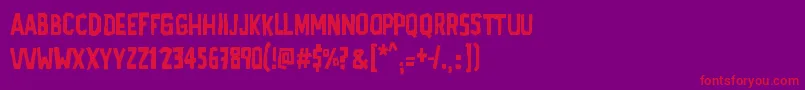 AdPolaquita Font – Red Fonts on Purple Background