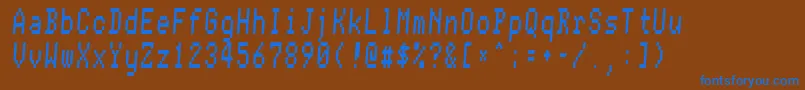 Conman ffy Font – Blue Fonts on Brown Background