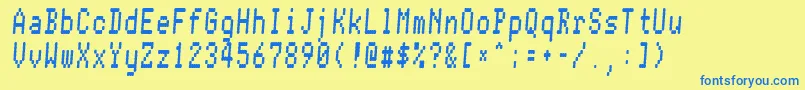 More about Conman ffy Font Conman ffy Font – Blue Fonts on Yellow Background