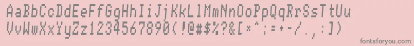 Conman ffy Font – Gray Fonts on Pink Background