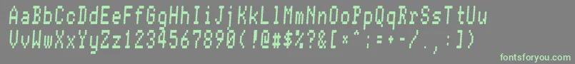 Conman ffy Font – Green Fonts on Gray Background