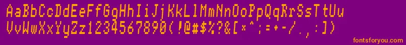 Conman ffy Font – Orange Fonts on Purple Background