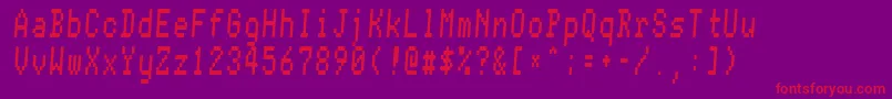 Conman ffy Font – Red Fonts on Purple Background