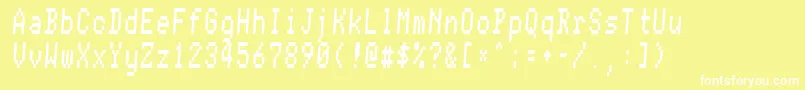 Conman ffy Font – White Fonts on Yellow Background