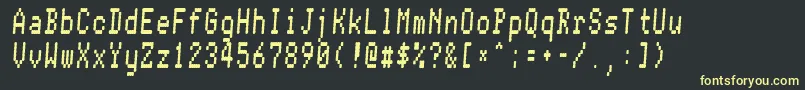 Conman ffy Font – Yellow Fonts on Black Background