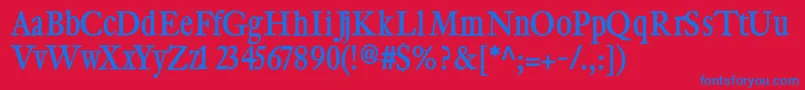 Cybapeeblack Font – Blue Fonts on Red Background