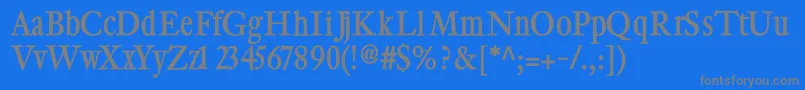 Cybapeeblack Font – Gray Fonts on Blue Background