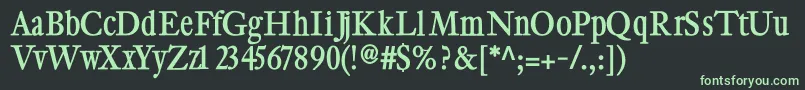 Cybapeeblack Font – Green Fonts on Black Background