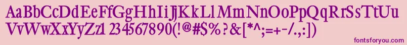 Cybapeeblack Font – Purple Fonts on Pink Background